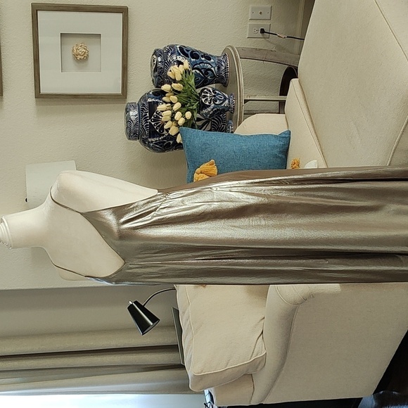 New Mango Metallic Party Dress Size XS - Picture 4 of 12